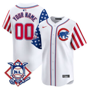 Chicago Cubs 2024 Fourth of July Vapor Premier Limited Custom Jersey - All Stitched