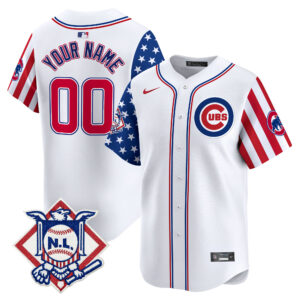 Chicago Cubs 2024 Fourth of July Vapor Premier Limited Custom Jersey V2 - All Stitched
