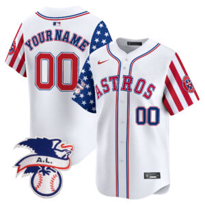 Astros 2024 Fourth of July Vapor Premier Limited Custom Jersey - All Stitched