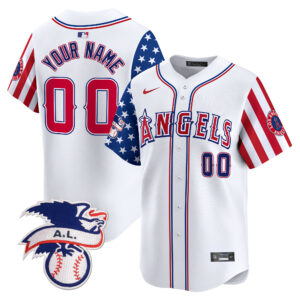 Los Angeles Angels 2024 Fourth of July Vapor Premier Limited Custom Jersey - All Stitched
