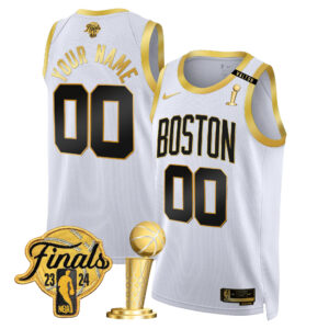 Boston Celtics 2024 Final & Champions Patch Swingman Custom Jersey V2 - All Stitched