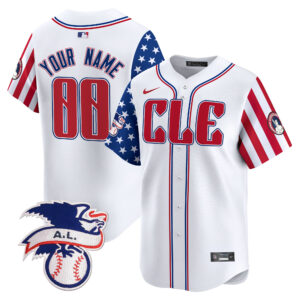 Cleveland Guardians 2024 Fourth of July Vapor Premier Limited Custom Jersey - All Stitched