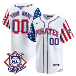 Pittsburgh Pirates 2024 Fourth of July Vapor Premier Limited Custom Jersey - All Stitched