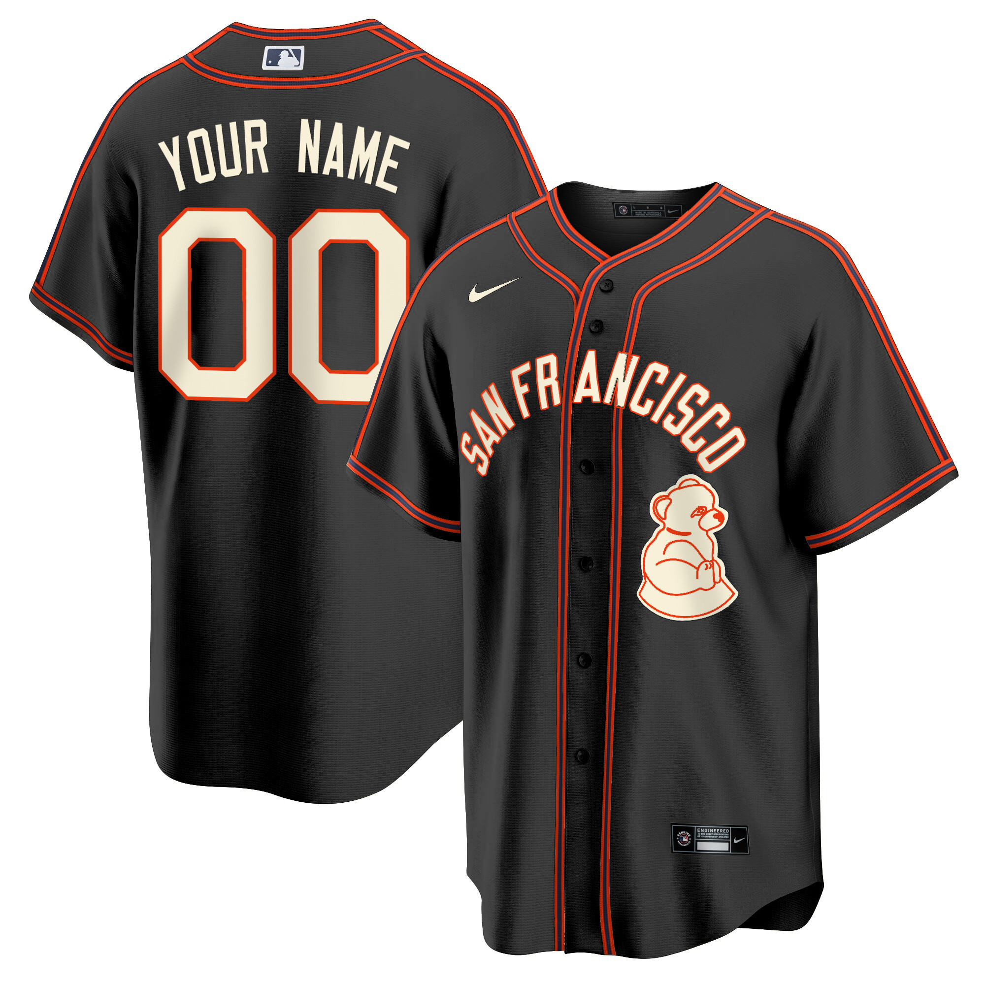 San Francisco Giants 2024 Rickwood Classic Vapor Premier Limited Custom Jersey - All Stitched - Image 3