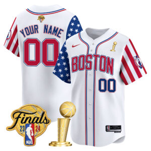 Boston Celtics 2024 Independence Day Vapor Premier Limited Custom Jersey V2 - All Stitched