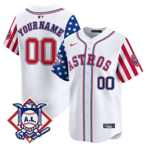 Astros 2024 Fourth of July Vapor Premier Limited Custom Jersey V2 - All Stitched