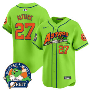 Astros Orbit Patch Vapor Premier Limited Jersey V4 - All Stitched