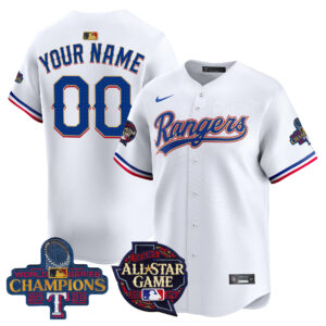 Texas Rangers 2024 All Star Game Patch Vapor Premier Limited Custom Jersey - All Stitched