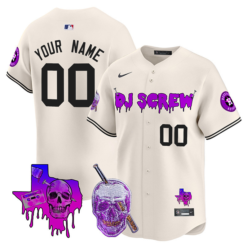 Astros DJ Screw Vapor Premier Limited Custom Jersey - All Stitched - Image 2