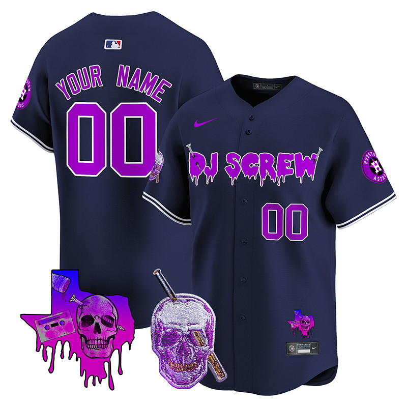 Astros DJ Screw Vapor Premier Limited Custom Jersey - All Stitched - Image 5