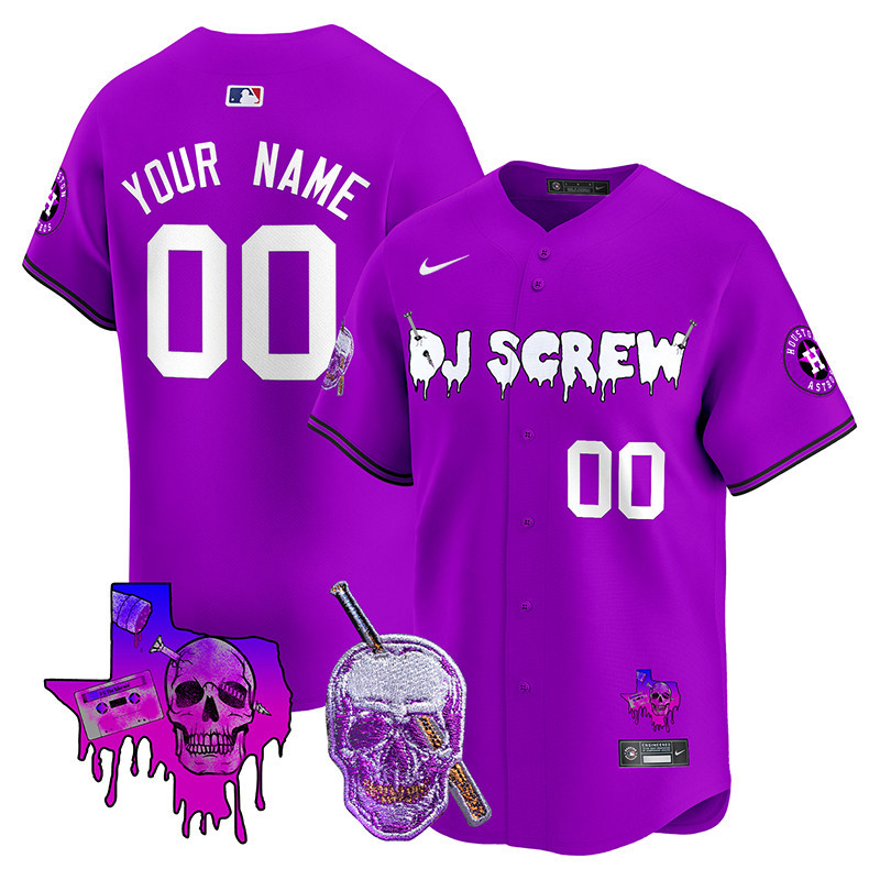Astros DJ Screw Vapor Premier Limited Custom Jersey - All Stitched - Image 3