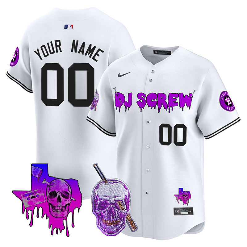 Astros DJ Screw Vapor Premier Limited Custom Jersey - All Stitched - Image 4