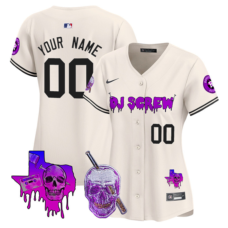 Astros DJ Screw Vapor Premier Limited Custom Jersey - All Stitched - Image 6