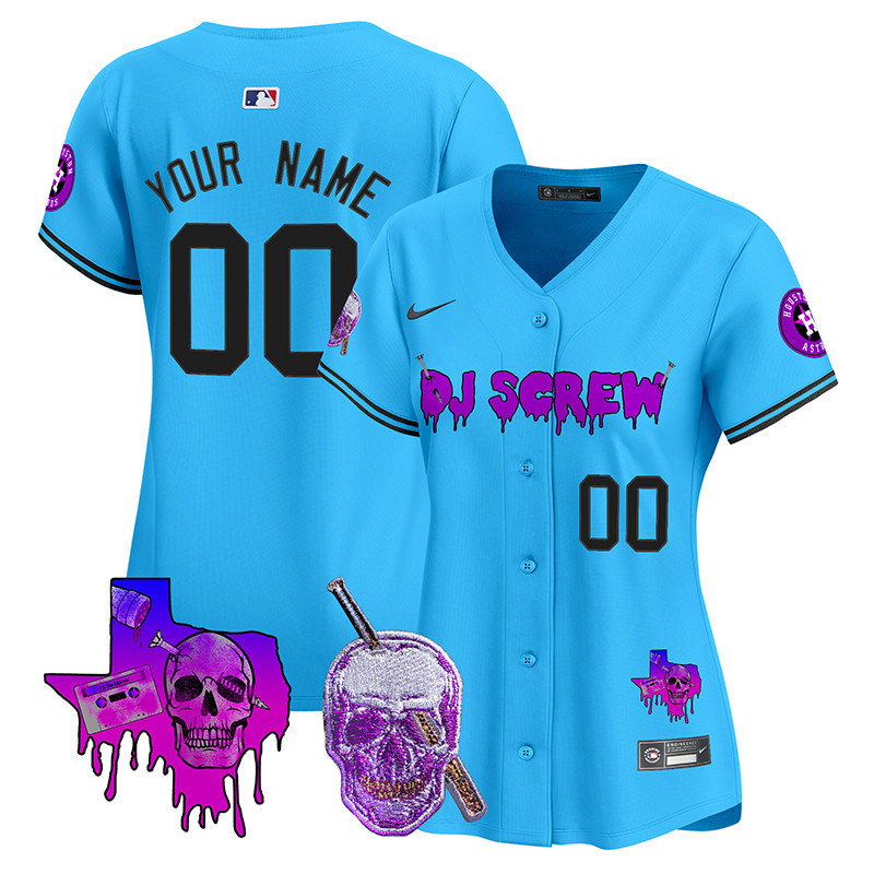 Astros DJ Screw Vapor Premier Limited Custom Jersey - All Stitched - Image 10