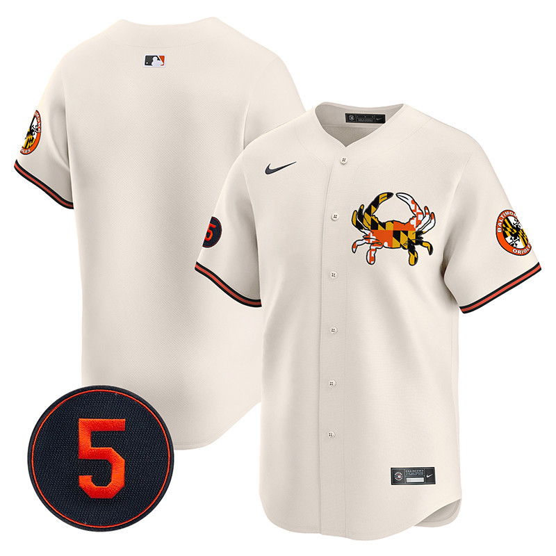 Men’s Baltimore Orioles Robinson Patch Vapor Premier Limited Jersey V3 - All Stitched - Image 8