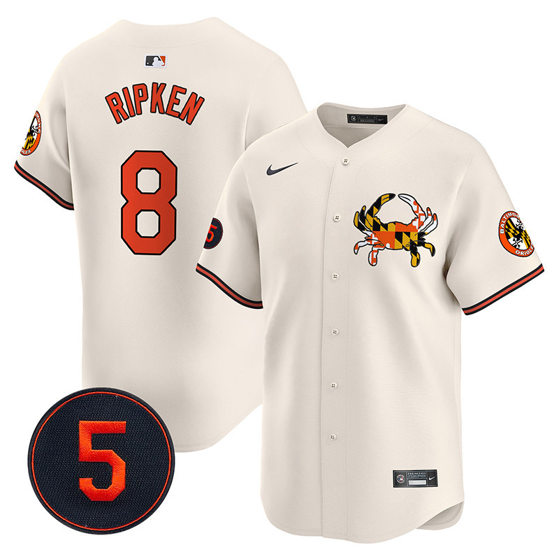 Men’s Baltimore Orioles Robinson Patch Vapor Premier Limited Jersey V3 - All Stitched - Image 6