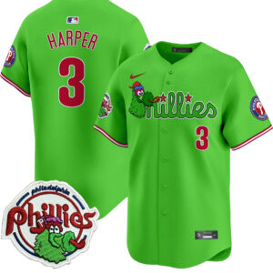 Youth's Phillies Phanatic Patch Vapor Premier Limited Jersey V3 - All Stitched