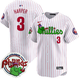 Youth's Phillies Phanatic Patch Vapor Premier Limited Jersey V3 - All Stitched