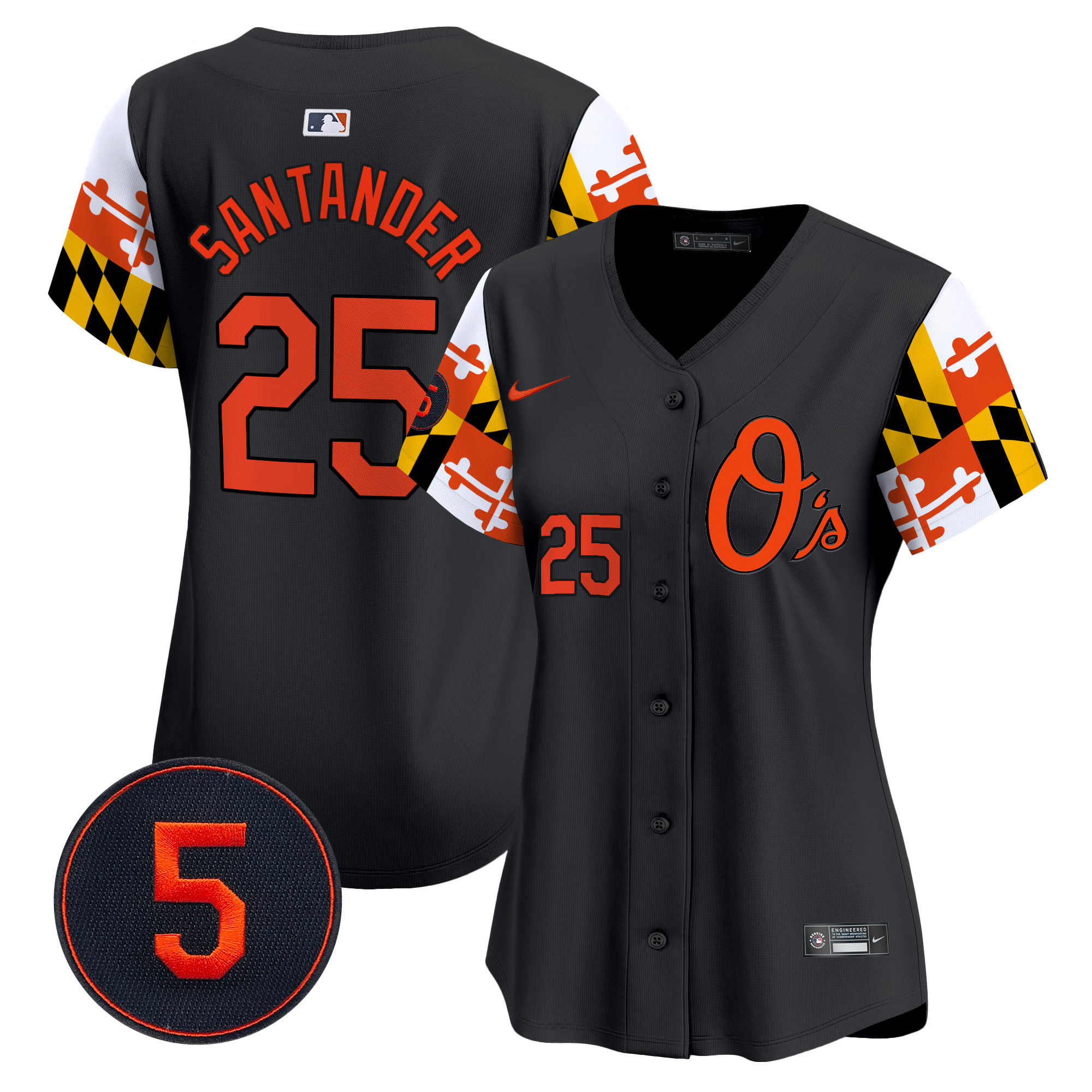 Women’s Baltimore Orioles Robinson Patch Vapor Premier Limited Jersey V5 - All Stitched - Image 21