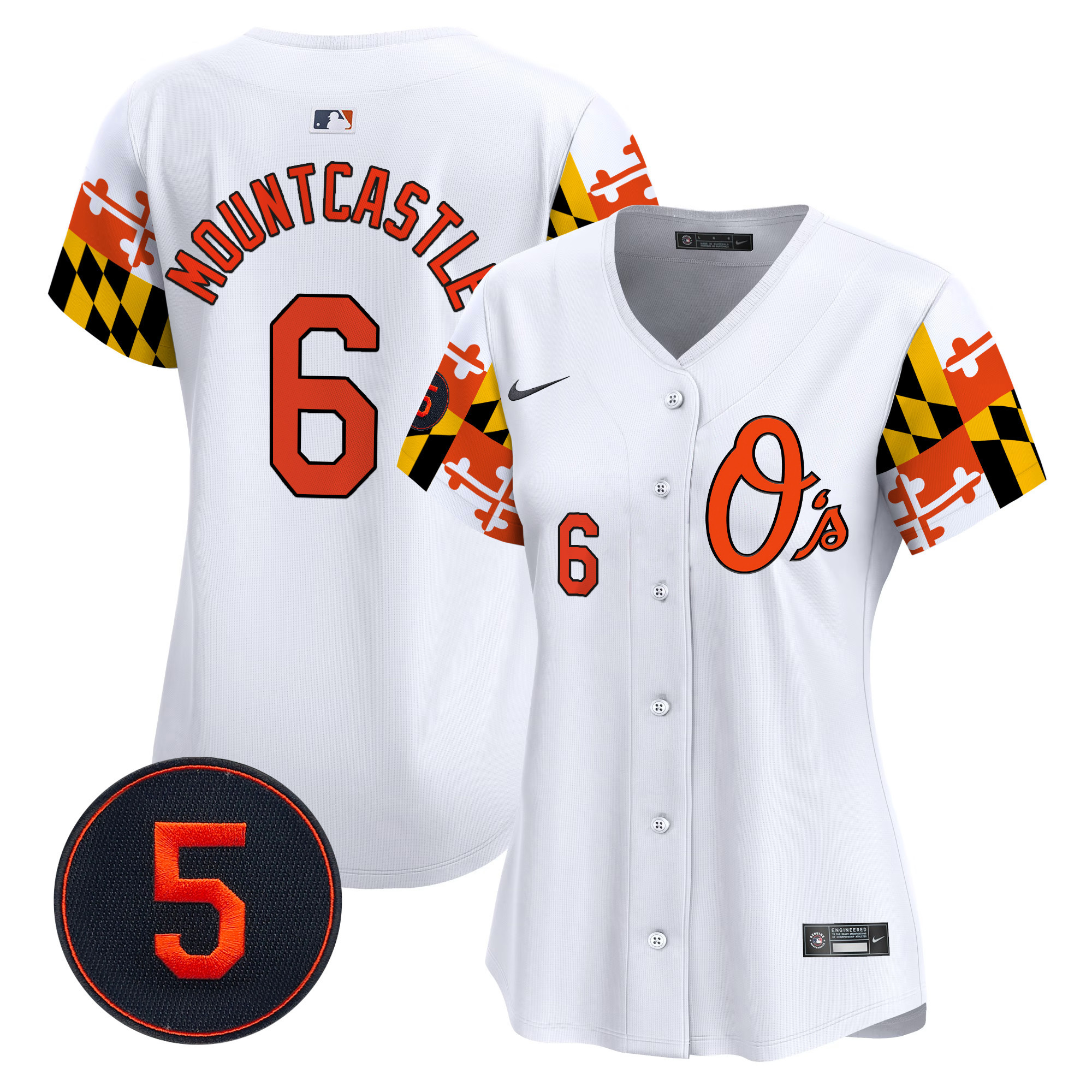 Women’s Baltimore Orioles Robinson Patch Vapor Premier Limited Jersey V5 - All Stitched - Image 11