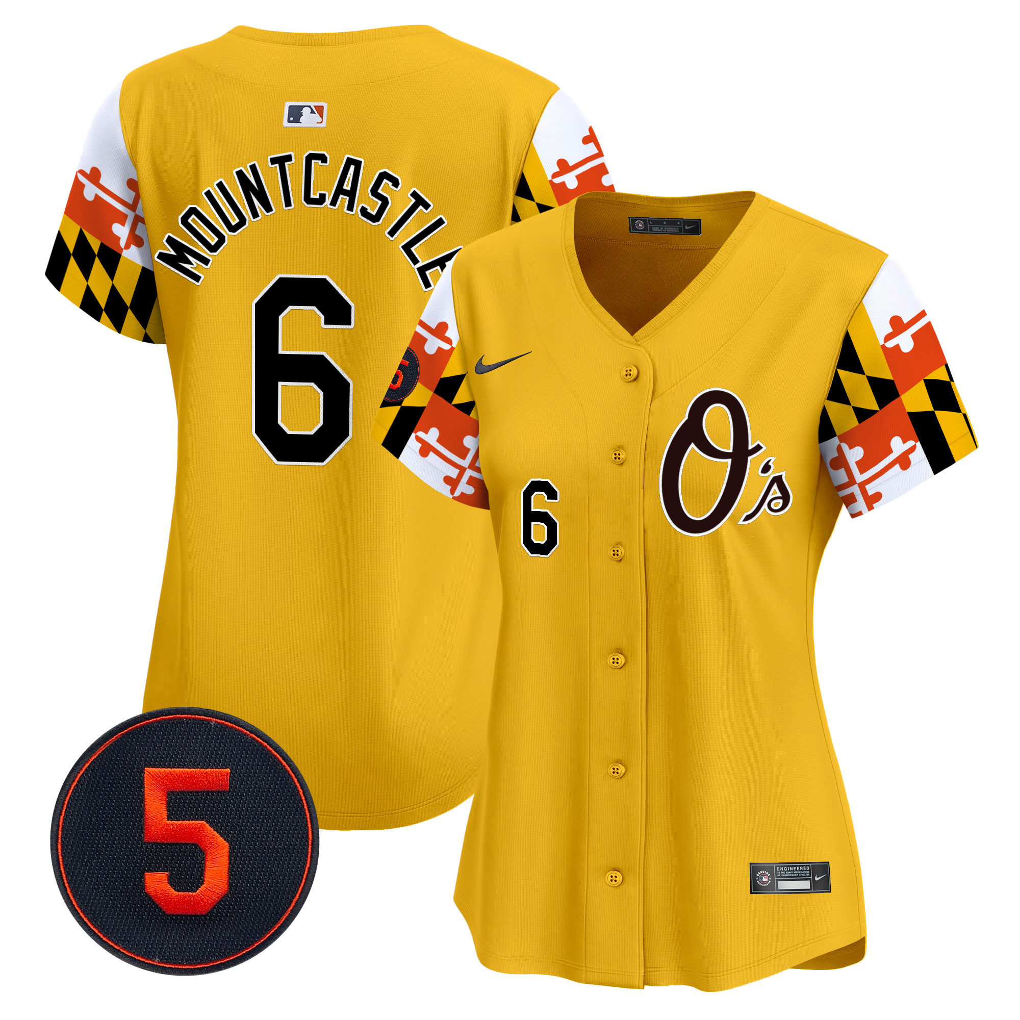 Women’s Baltimore Orioles Robinson Patch Vapor Premier Limited Jersey V5 - All Stitched - Image 43