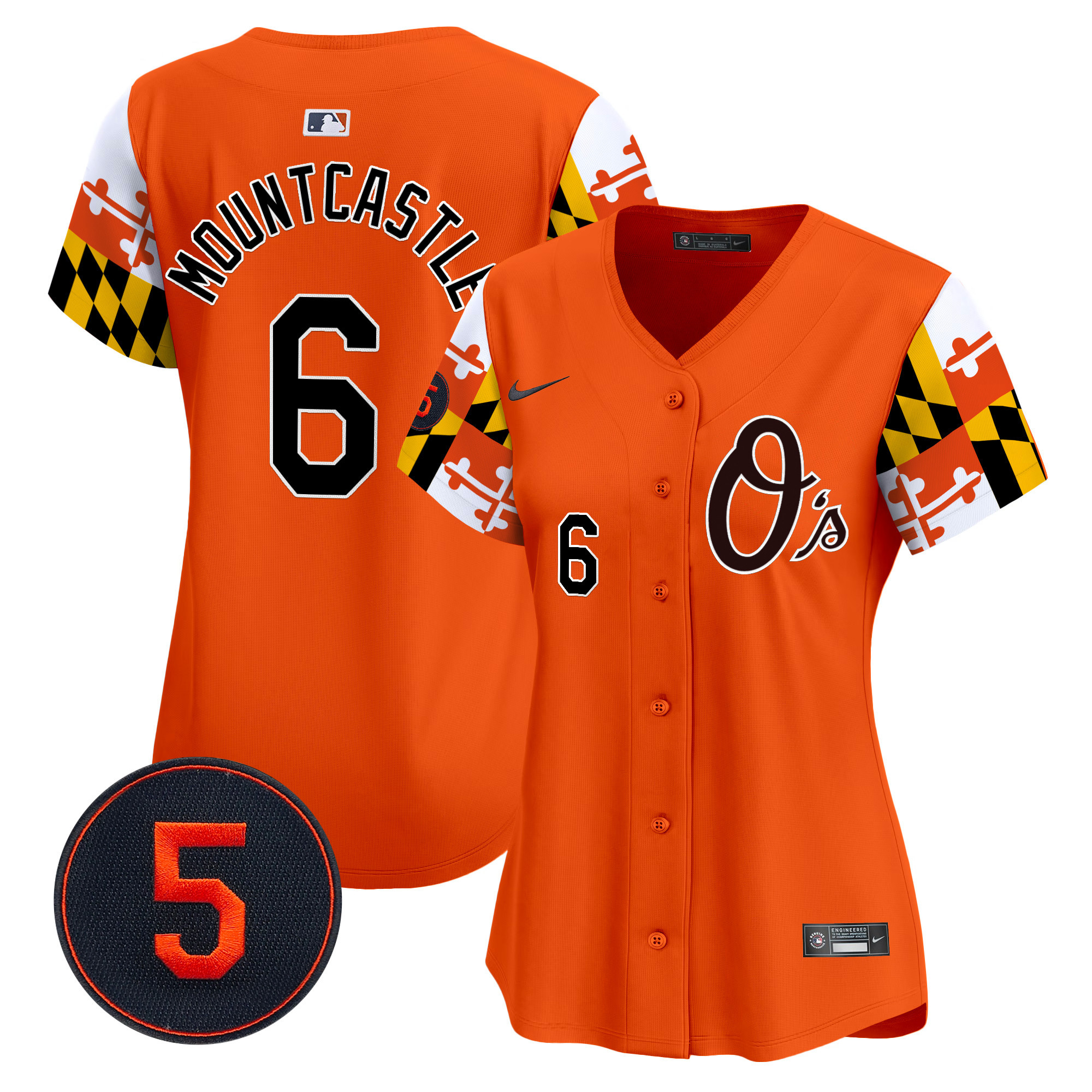 Women’s Baltimore Orioles Robinson Patch Vapor Premier Limited Jersey V5 - All Stitched - Image 27