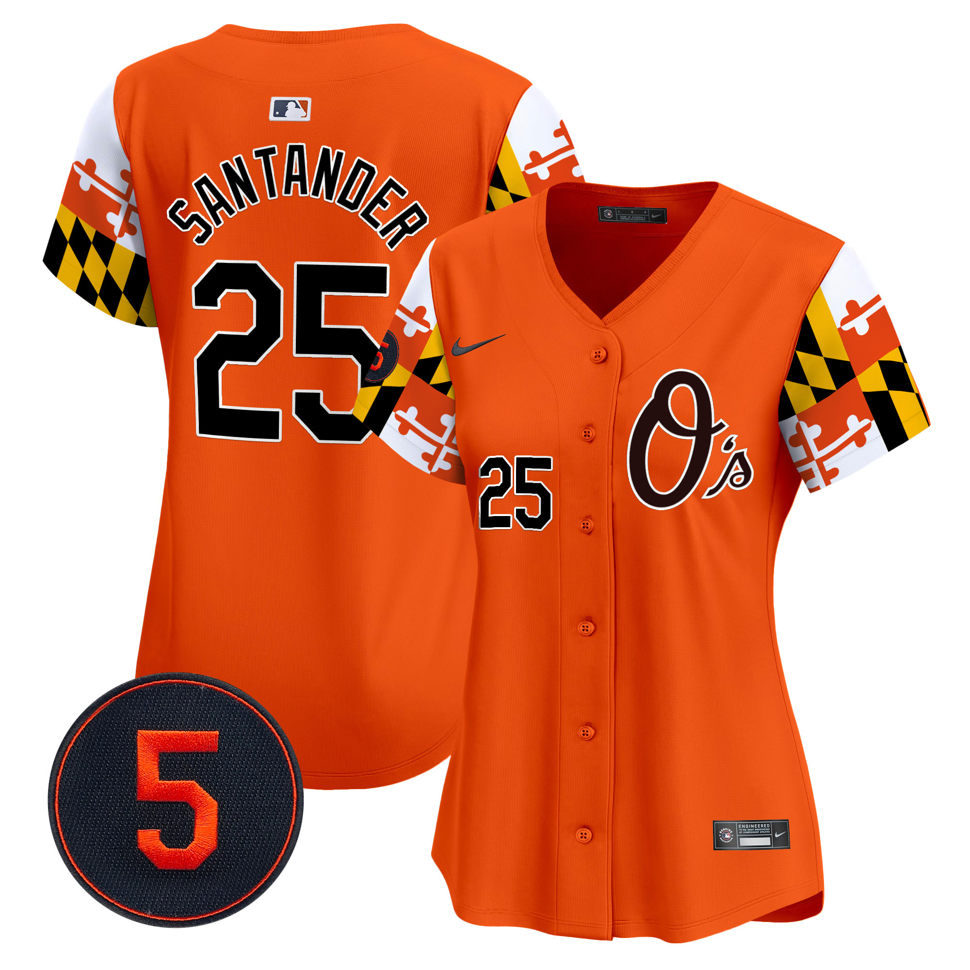Women’s Baltimore Orioles Robinson Patch Vapor Premier Limited Jersey V5 - All Stitched - Image 29