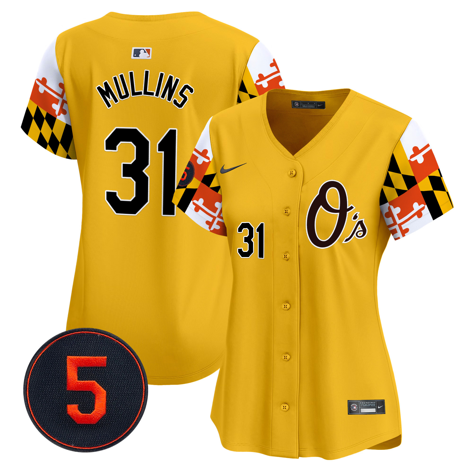 Women’s Baltimore Orioles Robinson Patch Vapor Premier Limited Jersey V5 - All Stitched - Image 44