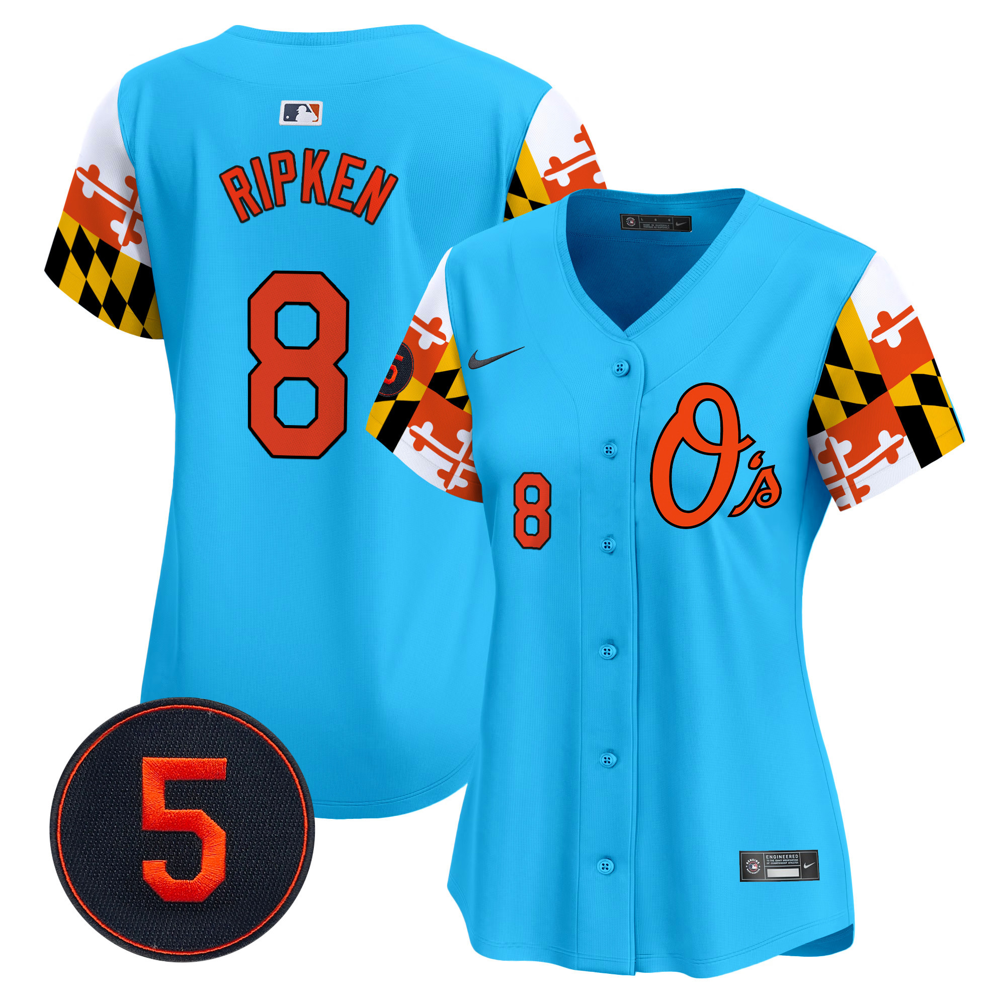 Women’s Baltimore Orioles Robinson Patch Vapor Premier Limited Jersey V5 - All Stitched - Image 38
