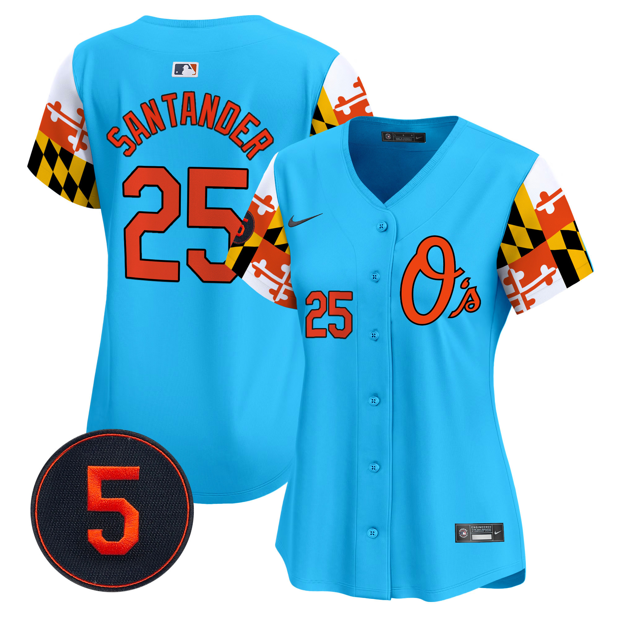 Women’s Baltimore Orioles Robinson Patch Vapor Premier Limited Jersey V5 - All Stitched - Image 37