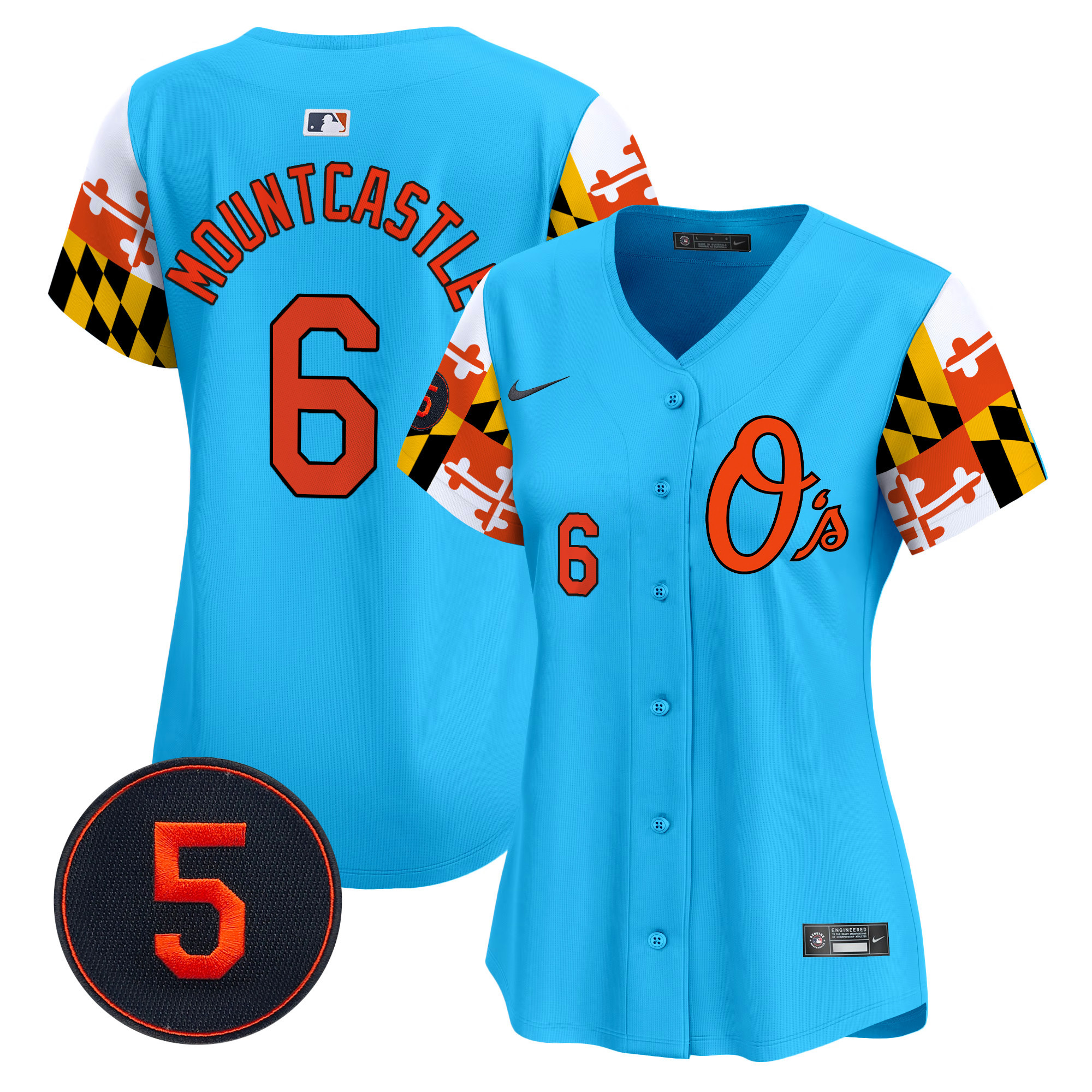 Women’s Baltimore Orioles Robinson Patch Vapor Premier Limited Jersey V5 - All Stitched - Image 35