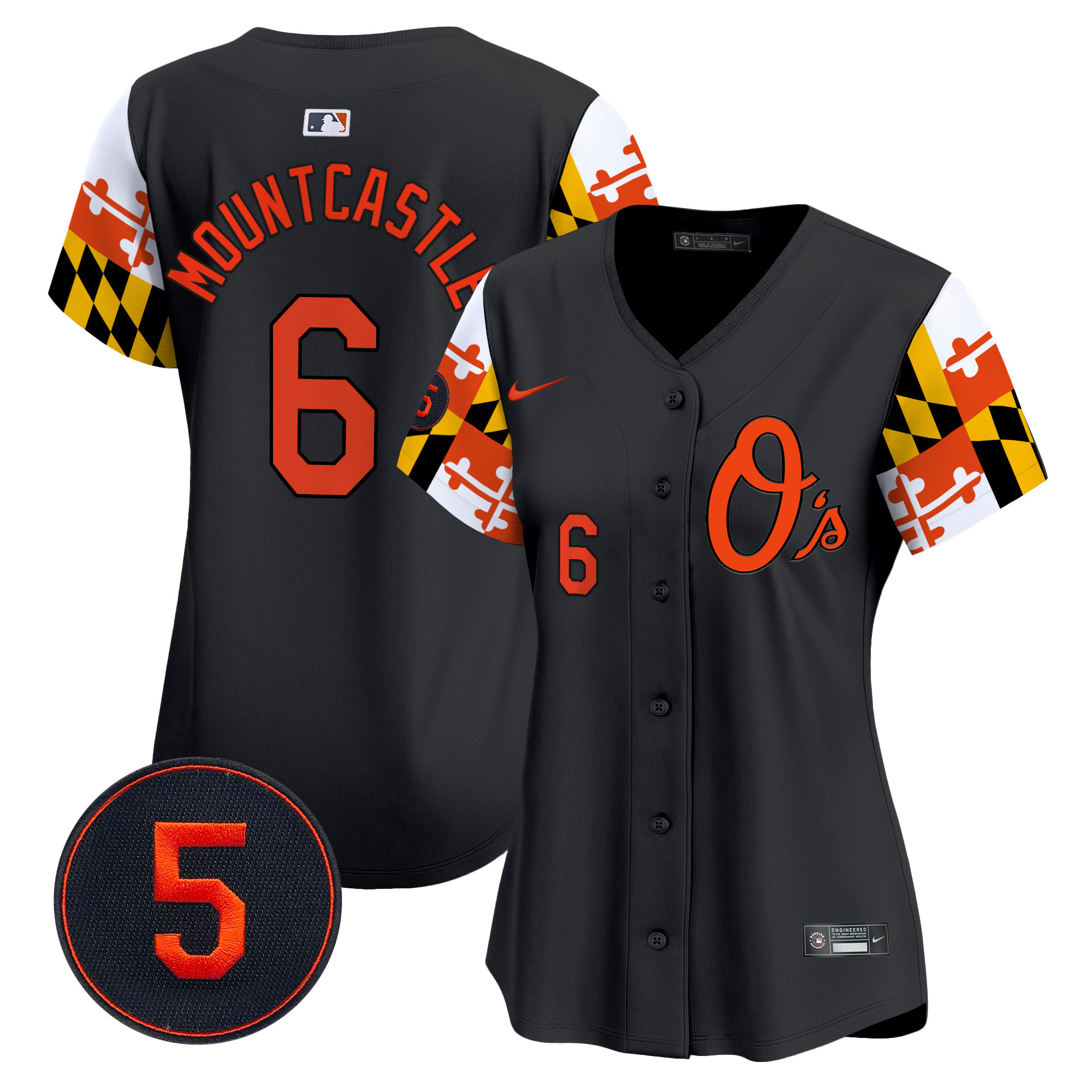 Women’s Baltimore Orioles Robinson Patch Vapor Premier Limited Jersey V5 - All Stitched - Image 19