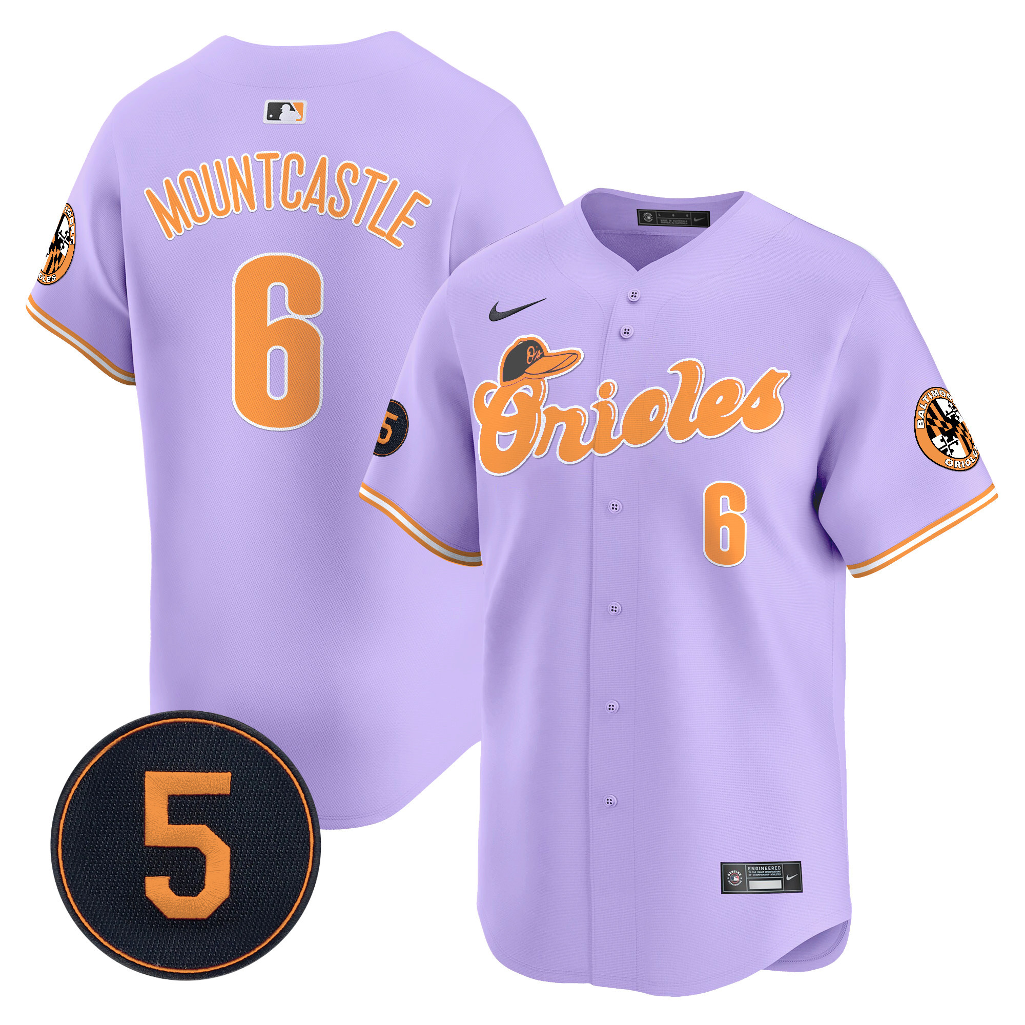 Unisex Baltimore Orioles Pastel Style Robinson Patch Vapor Premier Limited Jersey - All Stitched - Image 27