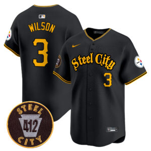 Men's Steelers 412 Patch Vapor Premier Limited Jersey - All Stitched