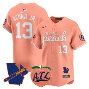 Men's Atlanta Braves The Big Peach Vapor Premier Limited Jersey - All Stitched