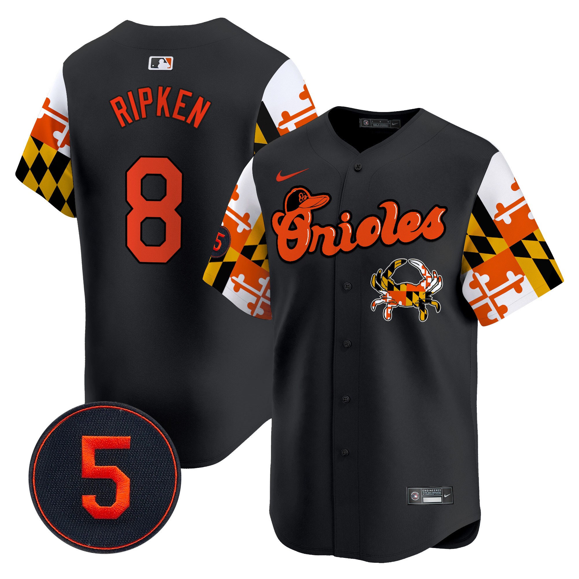 Men’s Baltimore Orioles Robinson Patch Vapor Premier Limited Jersey V7 - All Stitched - Image 22