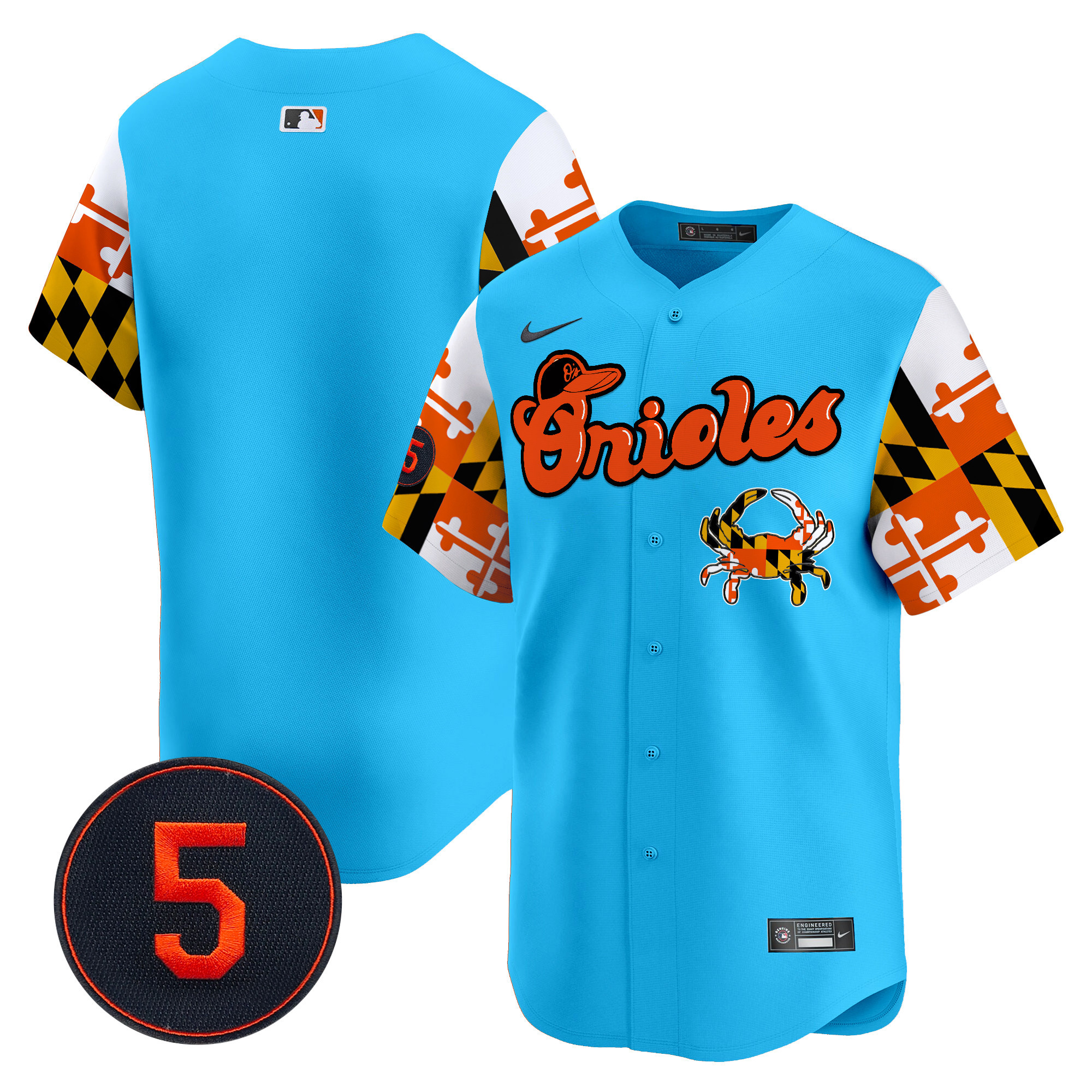 Men’s Baltimore Orioles Robinson Patch Vapor Premier Limited Jersey V7 - All Stitched - Image 40