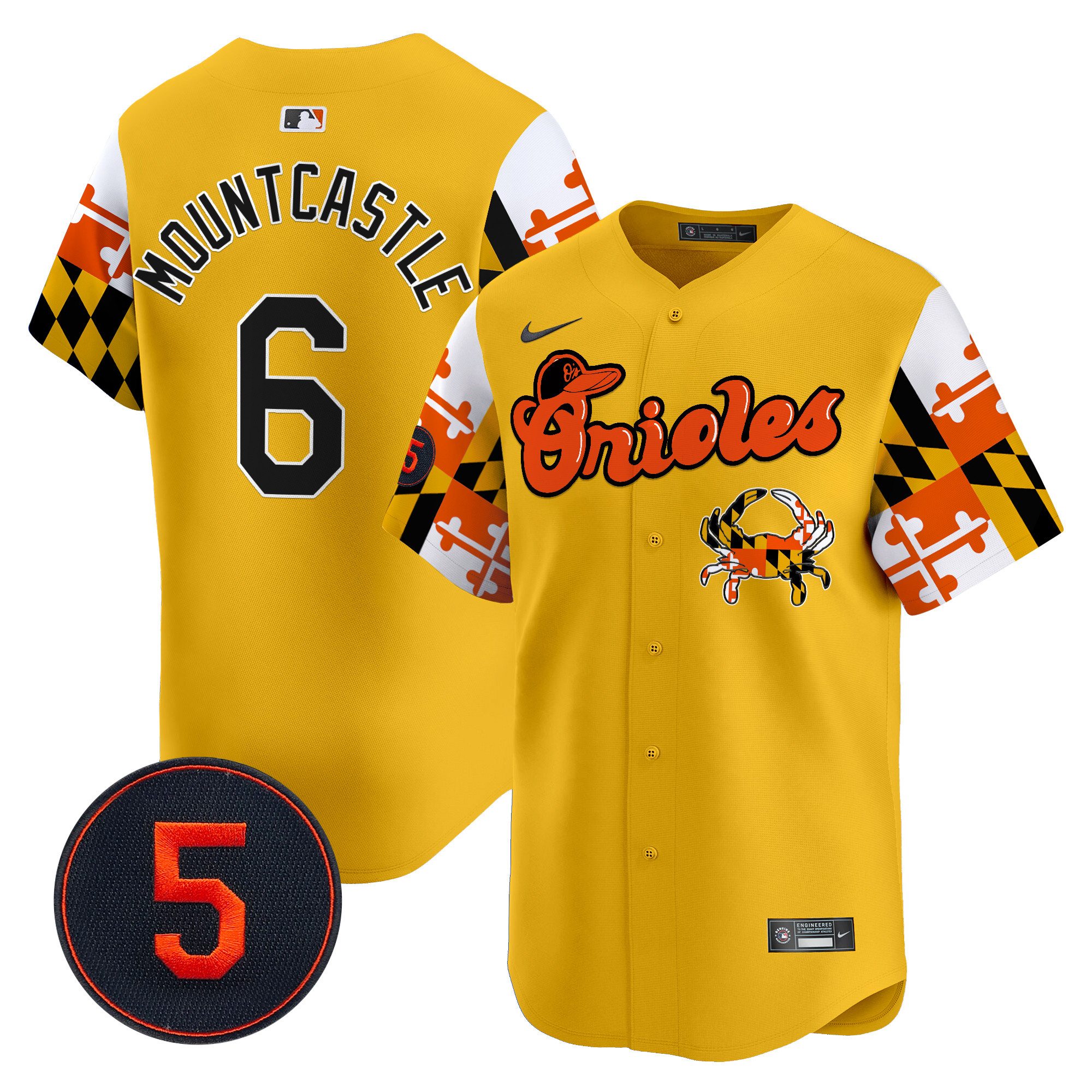 Men’s Baltimore Orioles Robinson Patch Vapor Premier Limited Jersey V7 - All Stitched - Image 43