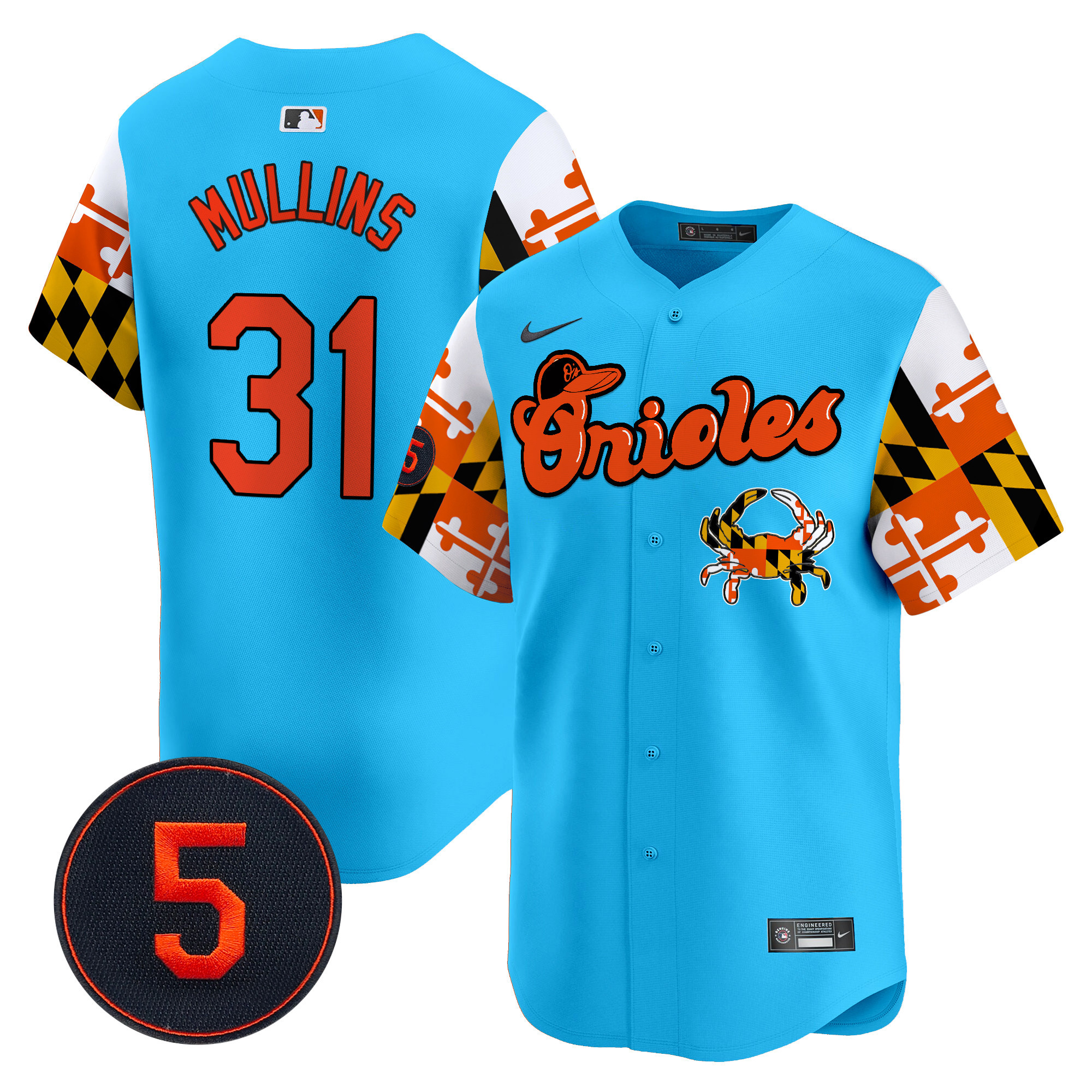 Men’s Baltimore Orioles Robinson Patch Vapor Premier Limited Jersey V7 - All Stitched - Image 36