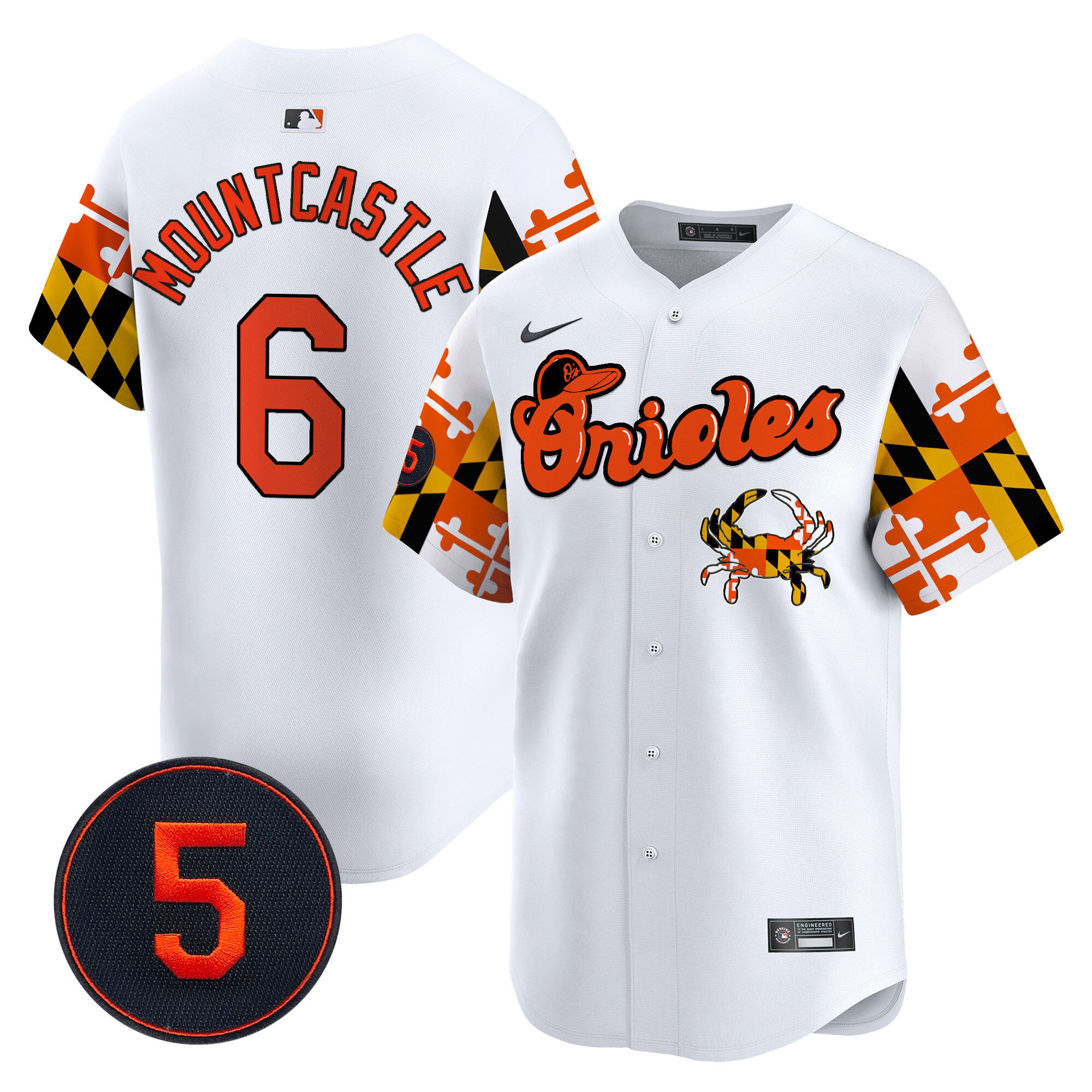 Men’s Baltimore Orioles Robinson Patch Vapor Premier Limited Jersey V7 - All Stitched - Image 11