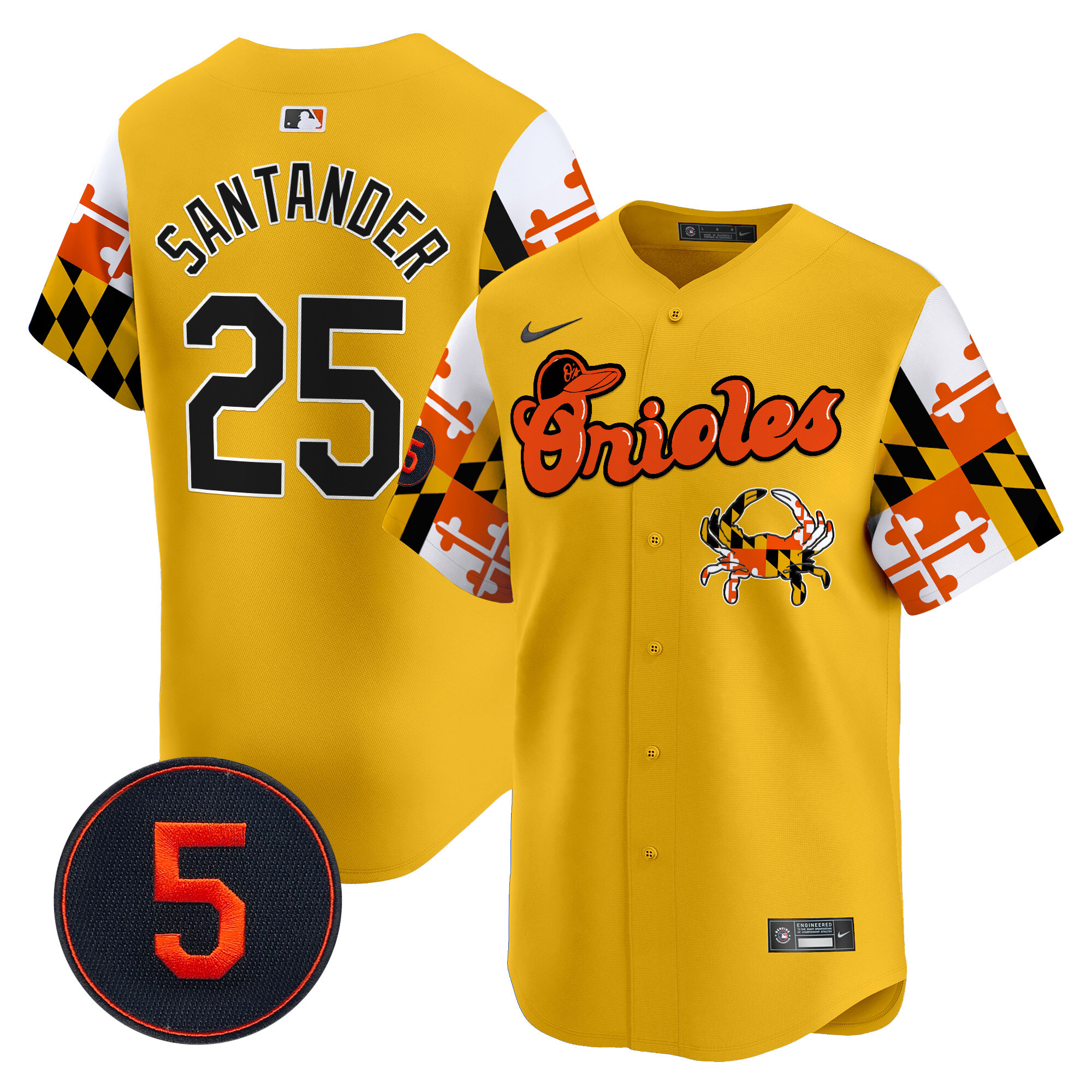 Men’s Baltimore Orioles Robinson Patch Vapor Premier Limited Jersey V7 - All Stitched - Image 45