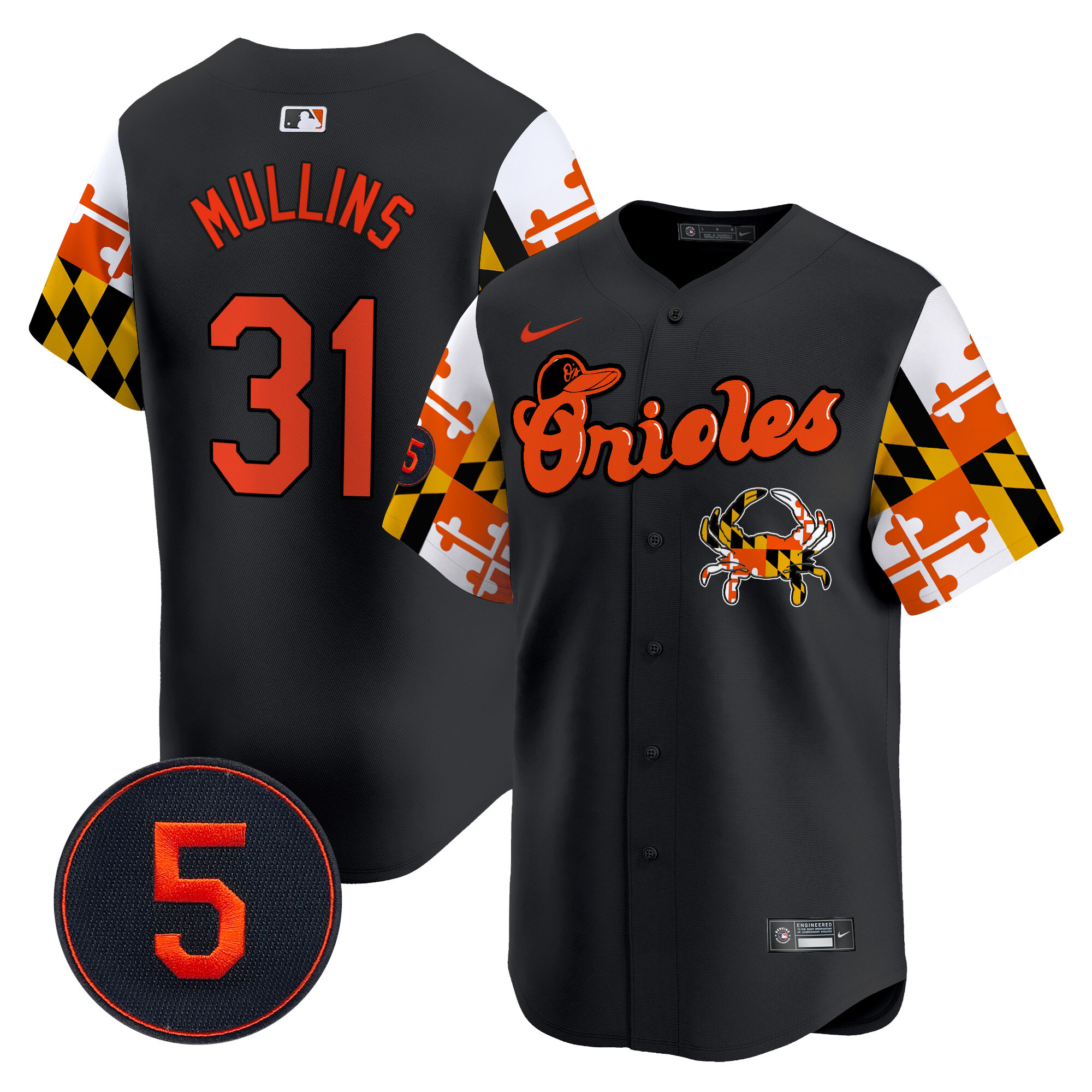 Men’s Baltimore Orioles Robinson Patch Vapor Premier Limited Jersey V7 - All Stitched - Image 20