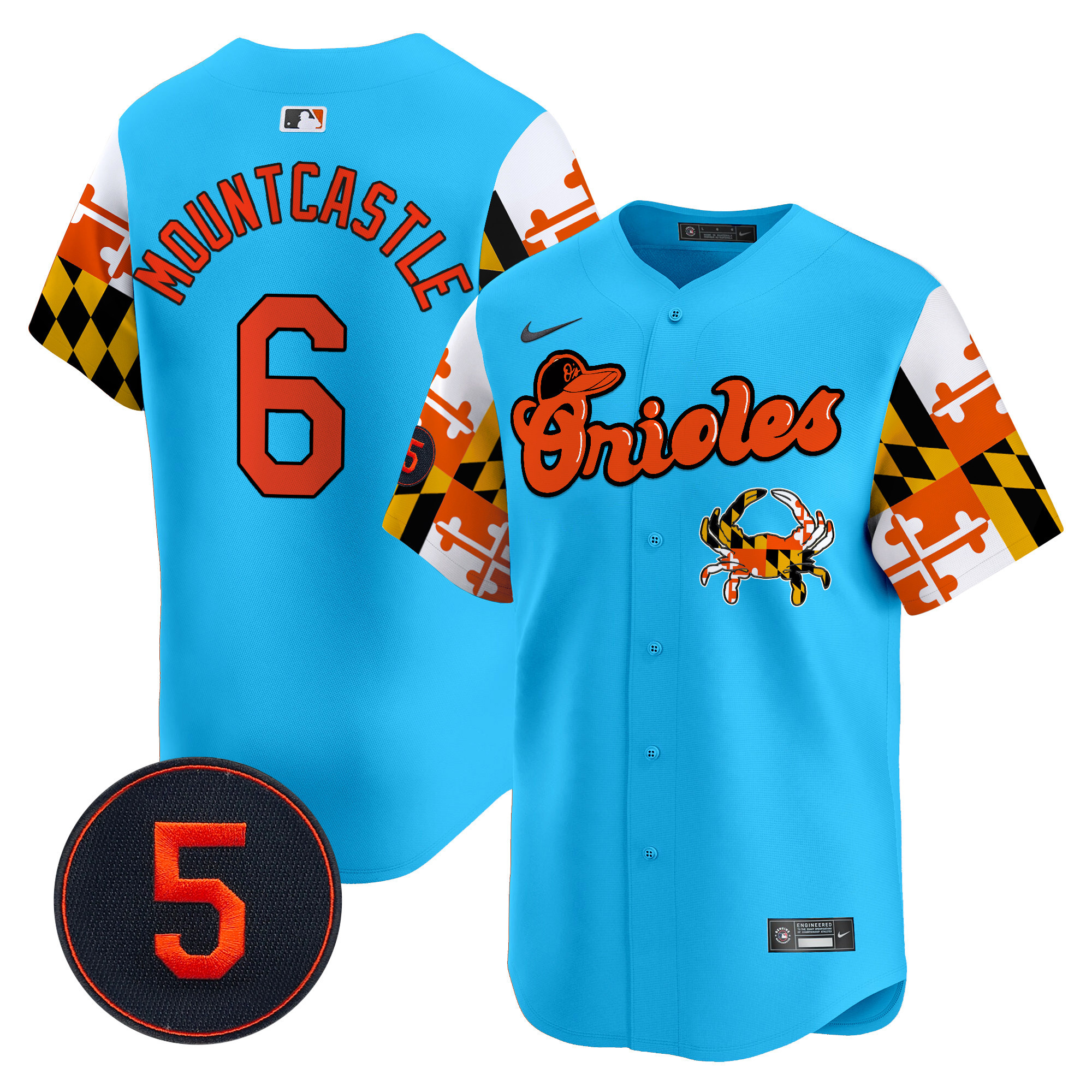 Men’s Baltimore Orioles Robinson Patch Vapor Premier Limited Jersey V7 - All Stitched - Image 35