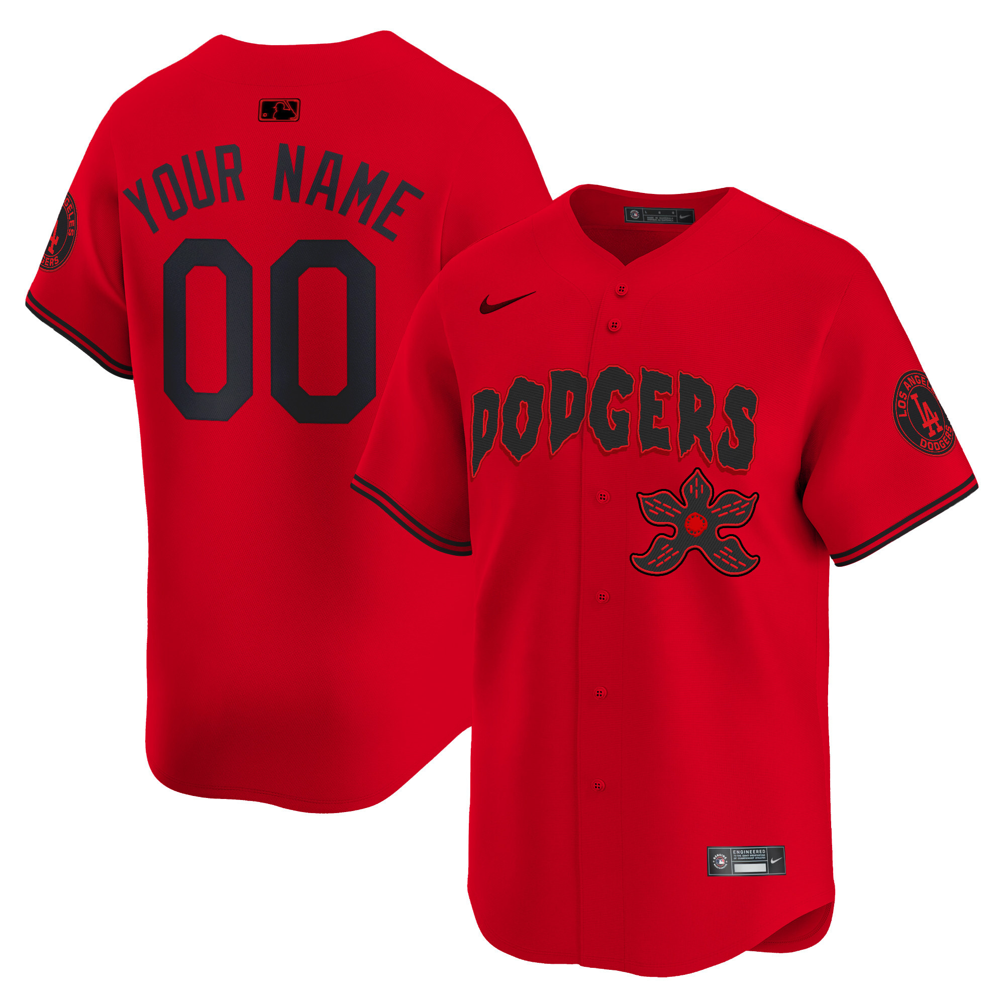 Dodgers Stranger Things Vapor Premier Limited Custom Jersey - All Stitched - Image 5