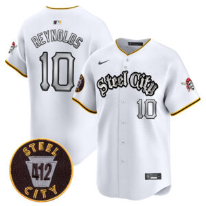 Men's Pittsburgh Pirates 412 Patch Vapor Premier Limited Jersey V2 - All Stitched