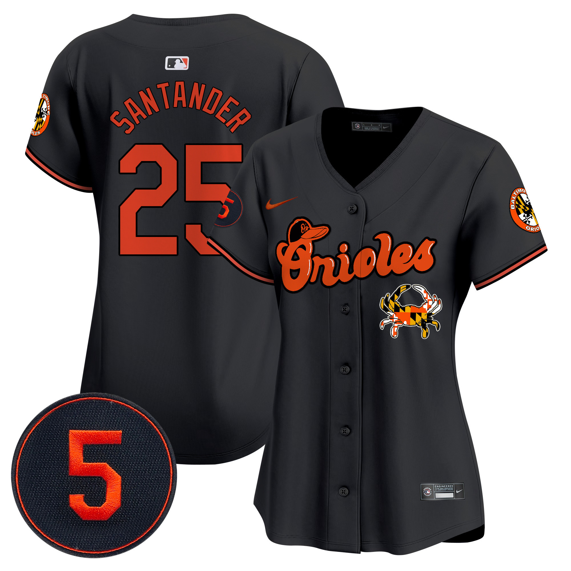 Women’s Baltimore Orioles Robinson Patch Vapor Premier Limited Jersey V6 - All Stitched - Image 21