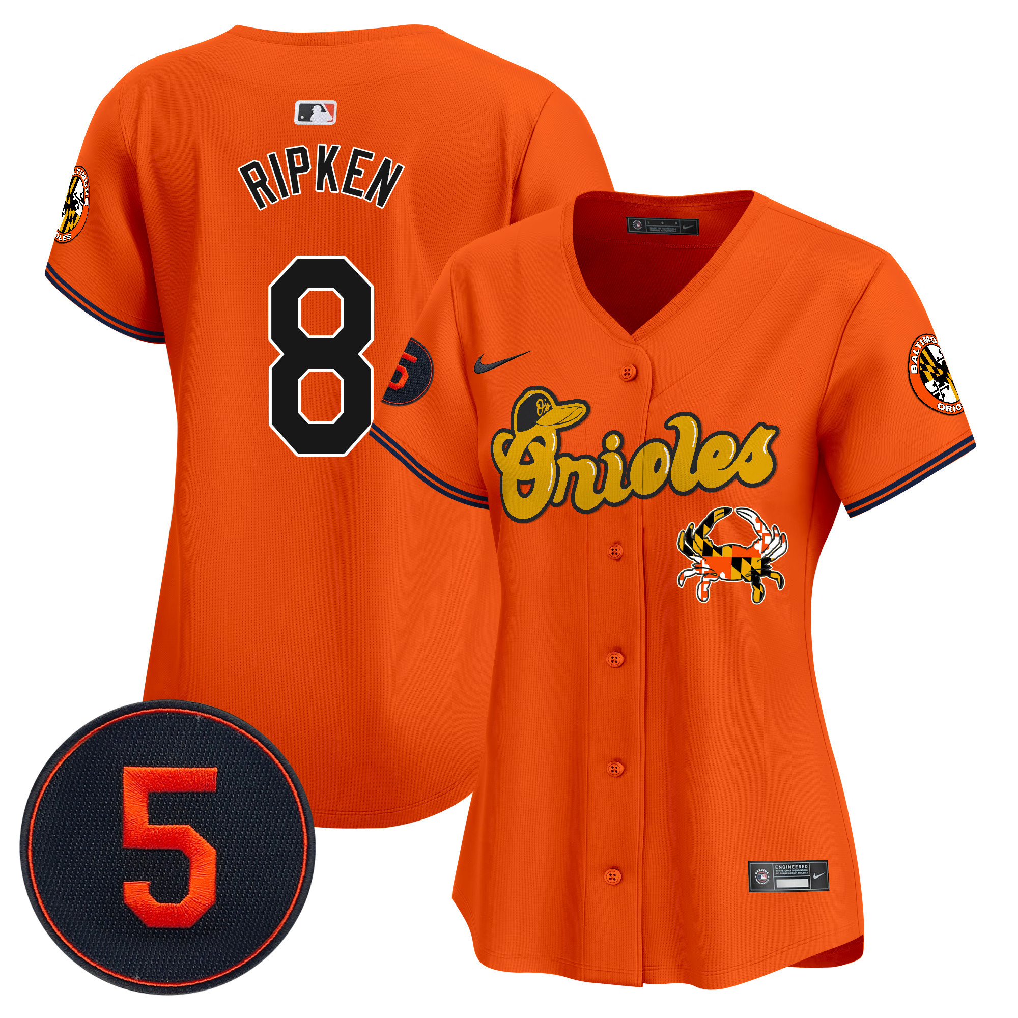 Women’s Baltimore Orioles Robinson Patch Vapor Premier Limited Jersey V6 - All Stitched - Image 30