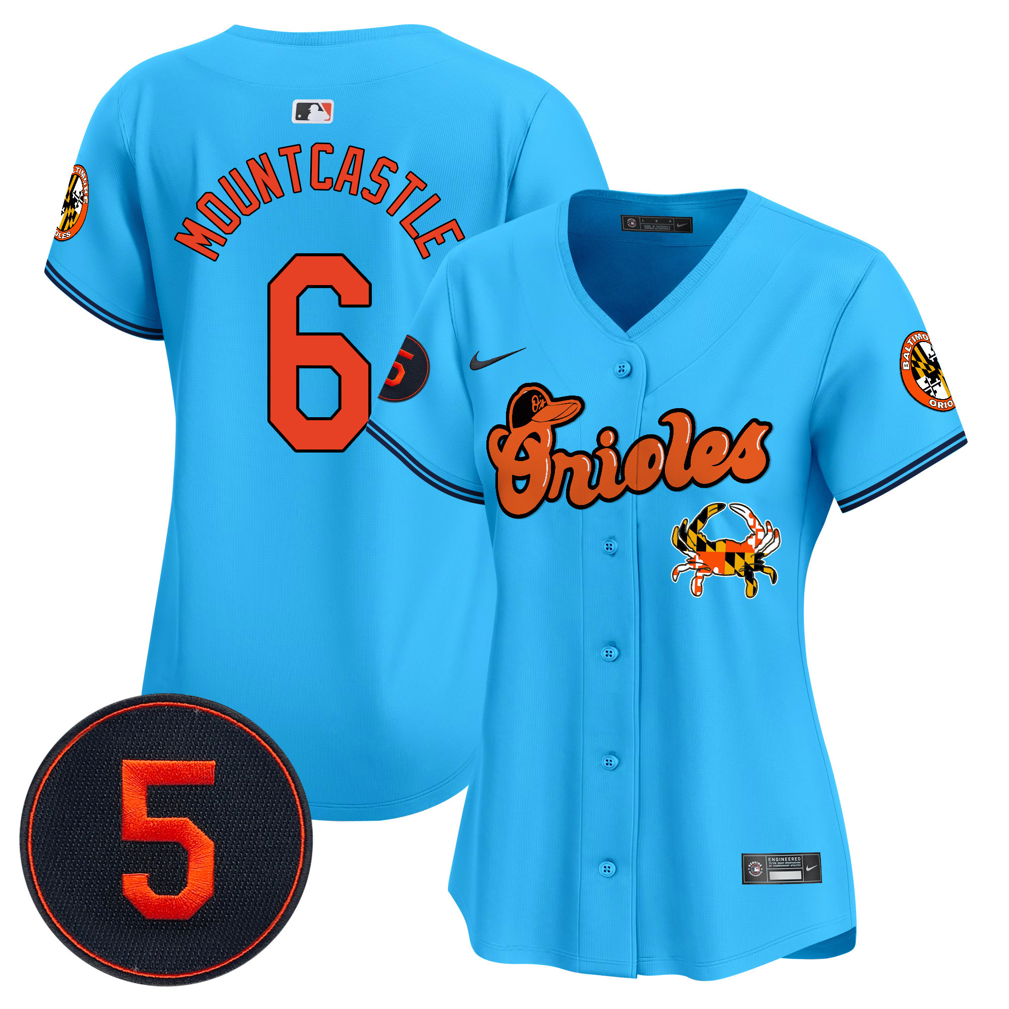 Women’s Baltimore Orioles Robinson Patch Vapor Premier Limited Jersey V6 - All Stitched - Image 35
