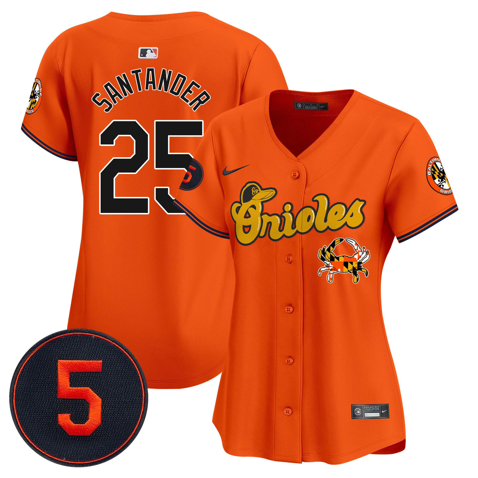 Women’s Baltimore Orioles Robinson Patch Vapor Premier Limited Jersey V6 - All Stitched - Image 29