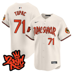Men’s Baltimore Orioles Tupac Shakur Vapor Premier Limited Jersey - All Stitched